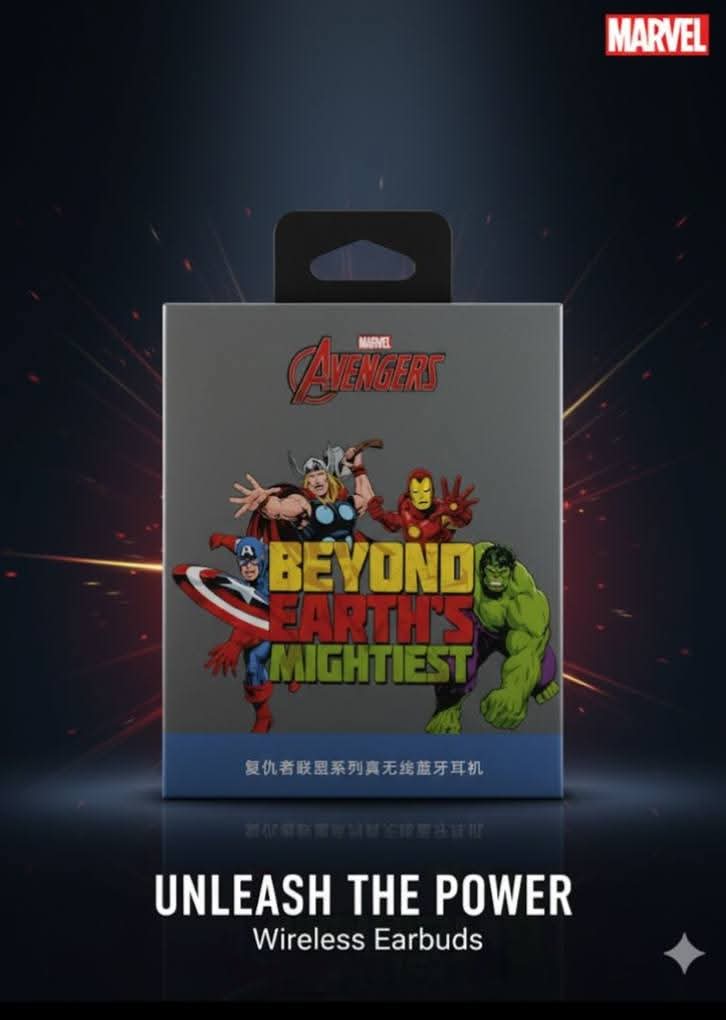 Marvel Themed Wireless Bluetooth Earbuds